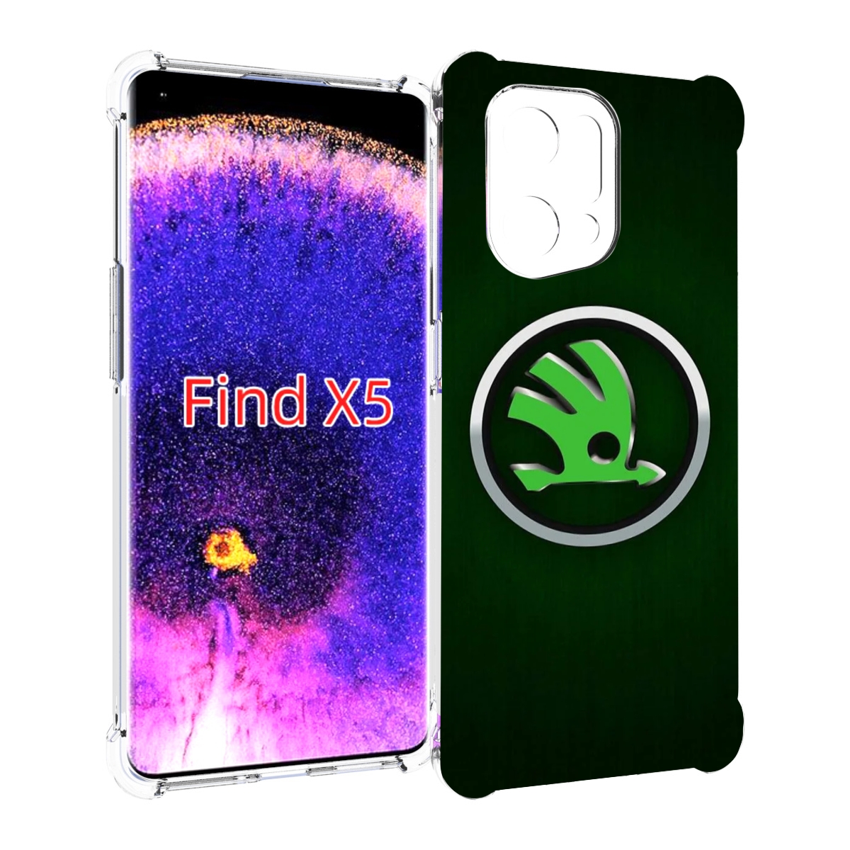 

Чехол MyPads skoda-3 мужской для Oppo Find X5, Прозрачный, Tocco