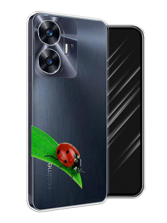 

Чехол Awog на Realme C55 "На счастье", Белый;красный;зеленый, 2513850-1