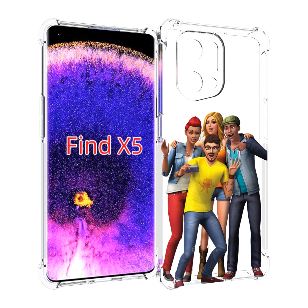 

Чехол MyPads sims для Oppo Find X5, Прозрачный, Tocco