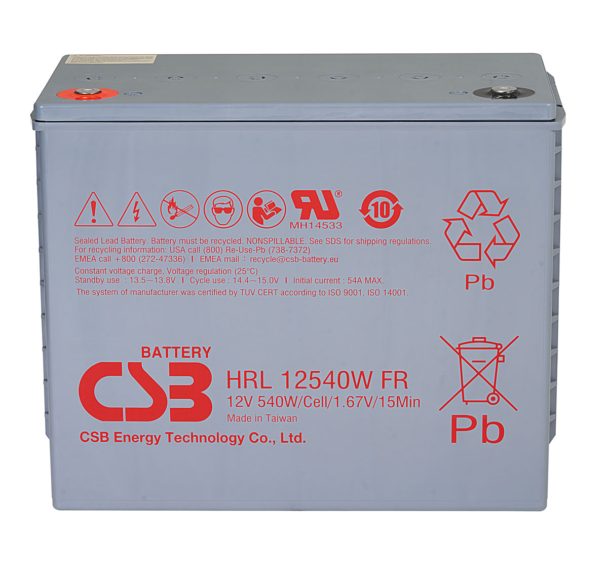 Аккумуляторная батарея CSB HRL12540W FR