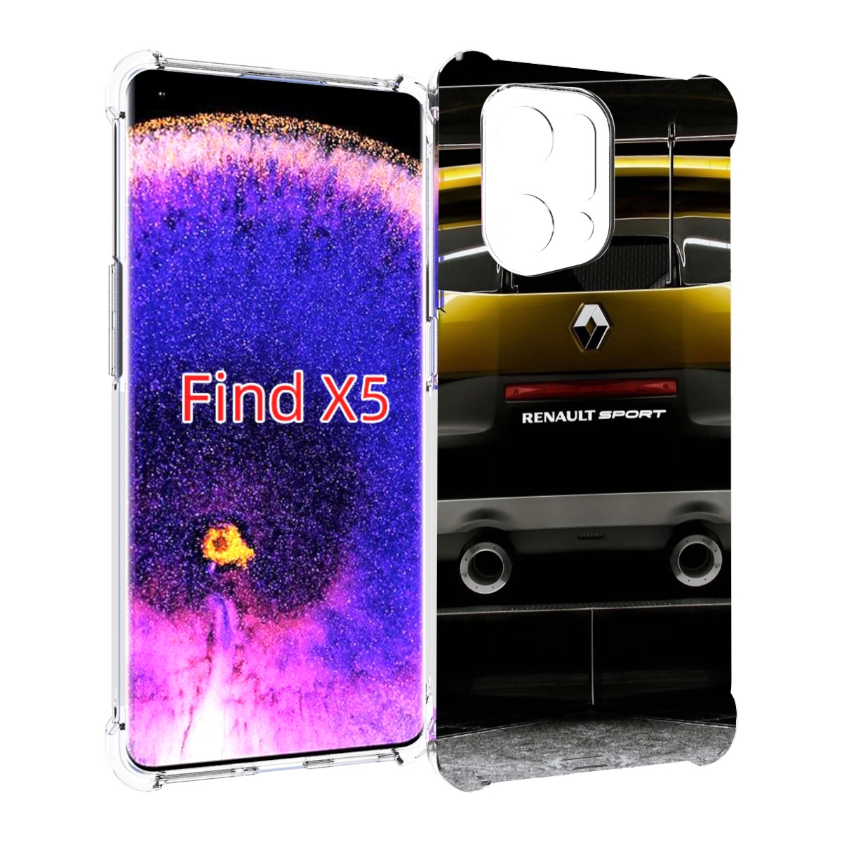 

Чехол MyPads renault-3 мужской для Oppo Find X5, Прозрачный, Tocco