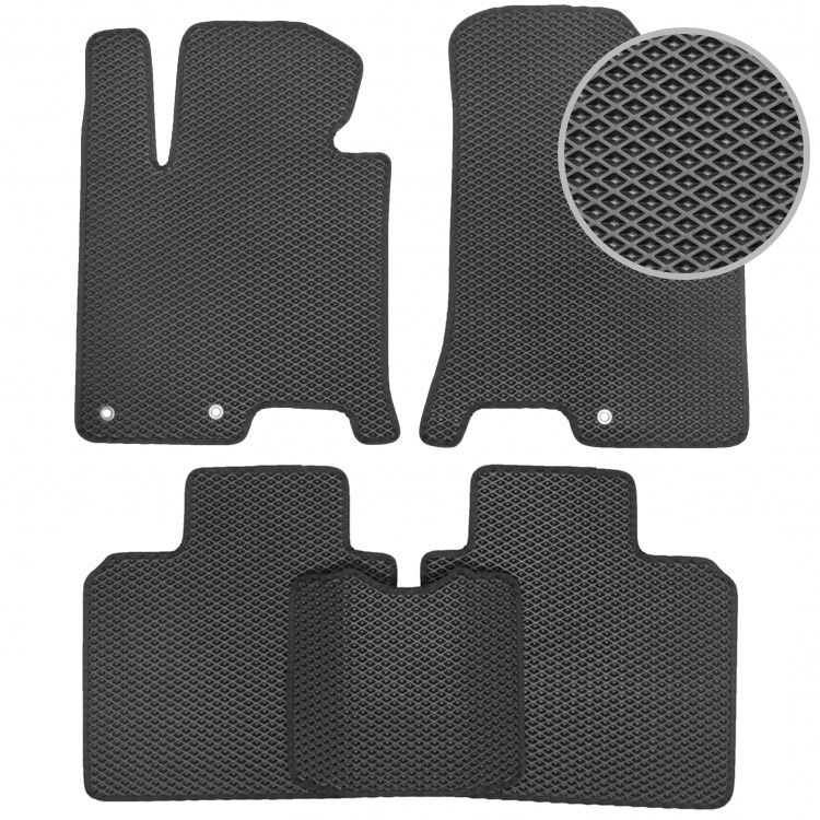 

Коврики ЕВА для Volkswagen Touareg 2010-2018 (крепления поворотные)/EVA/ЭВА/автомобильные