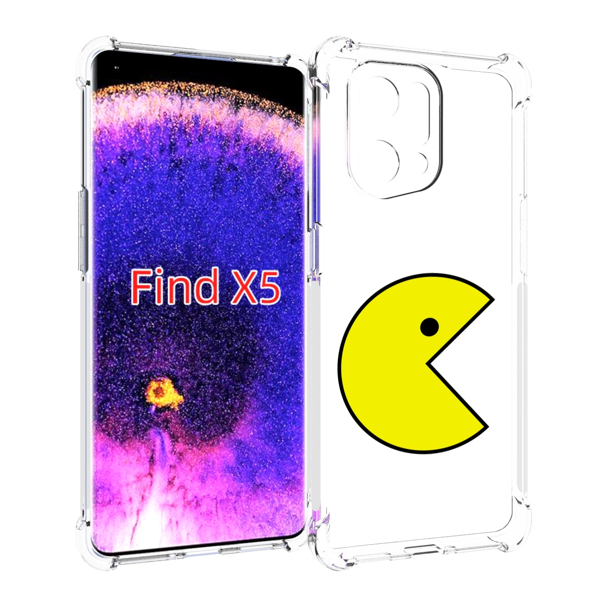 

Чехол MyPads pacman для Oppo Find X5, Прозрачный, Tocco