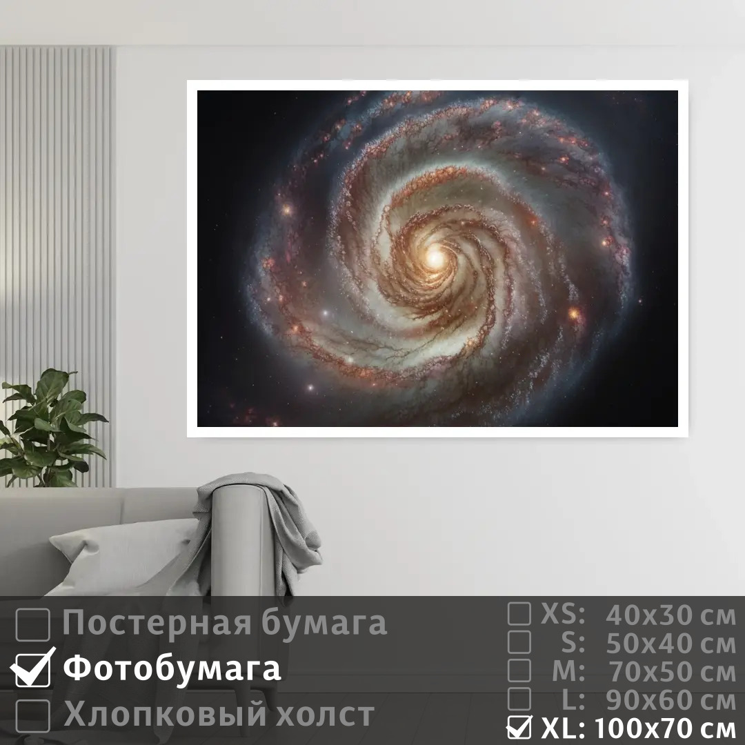

Постер на фотобумаге ПолиЦентр Млечный путь в галактике 100х70 см, МлечныйПутьВГалактике1