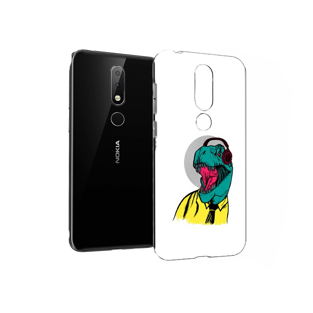 

Чехол MyPads Tocco для Nokia X6 дино (PT115295.99.326), Прозрачный, Tocco