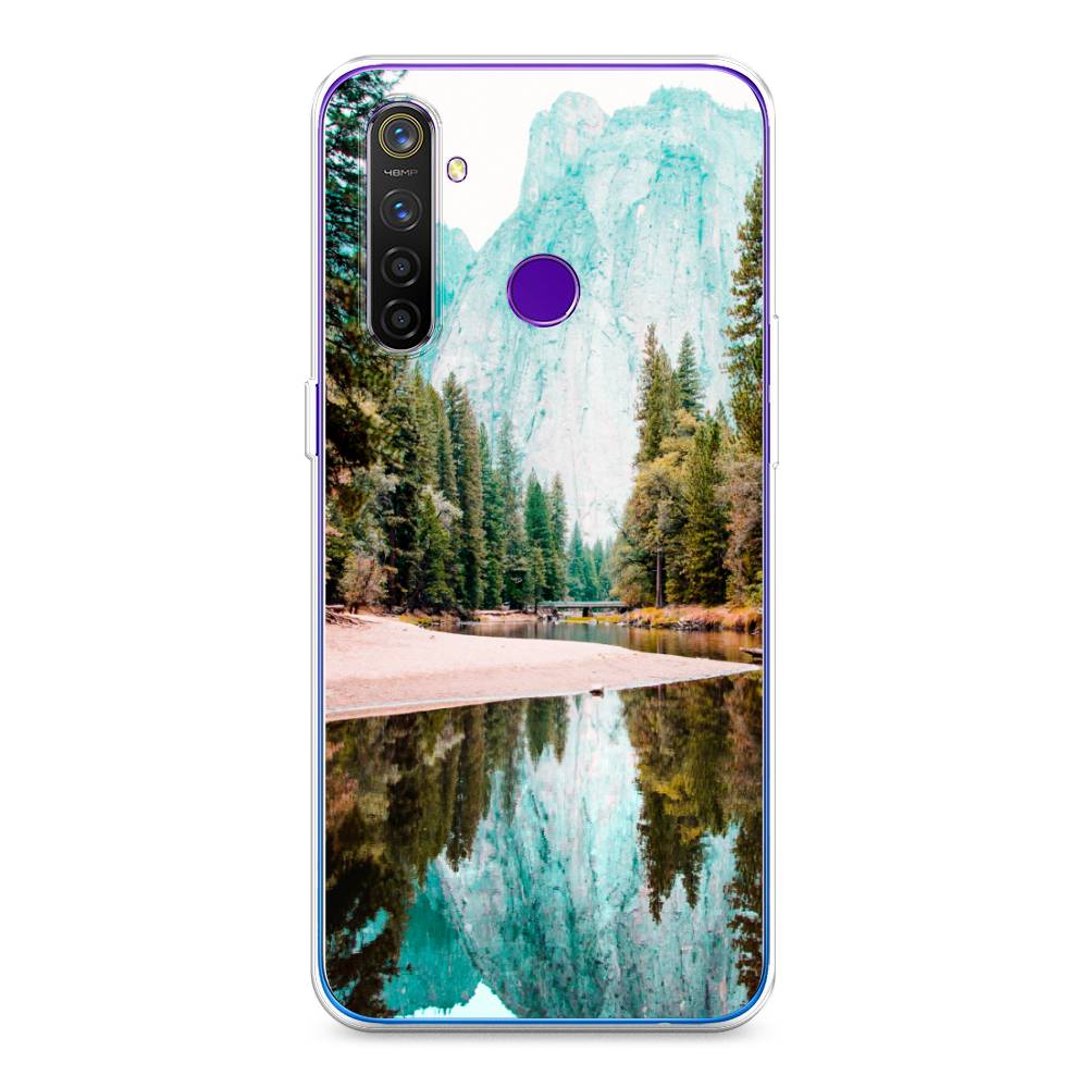 

Чехол Awog на Realme 5 Pro "Горы 11", Разноцветный, 251650-4