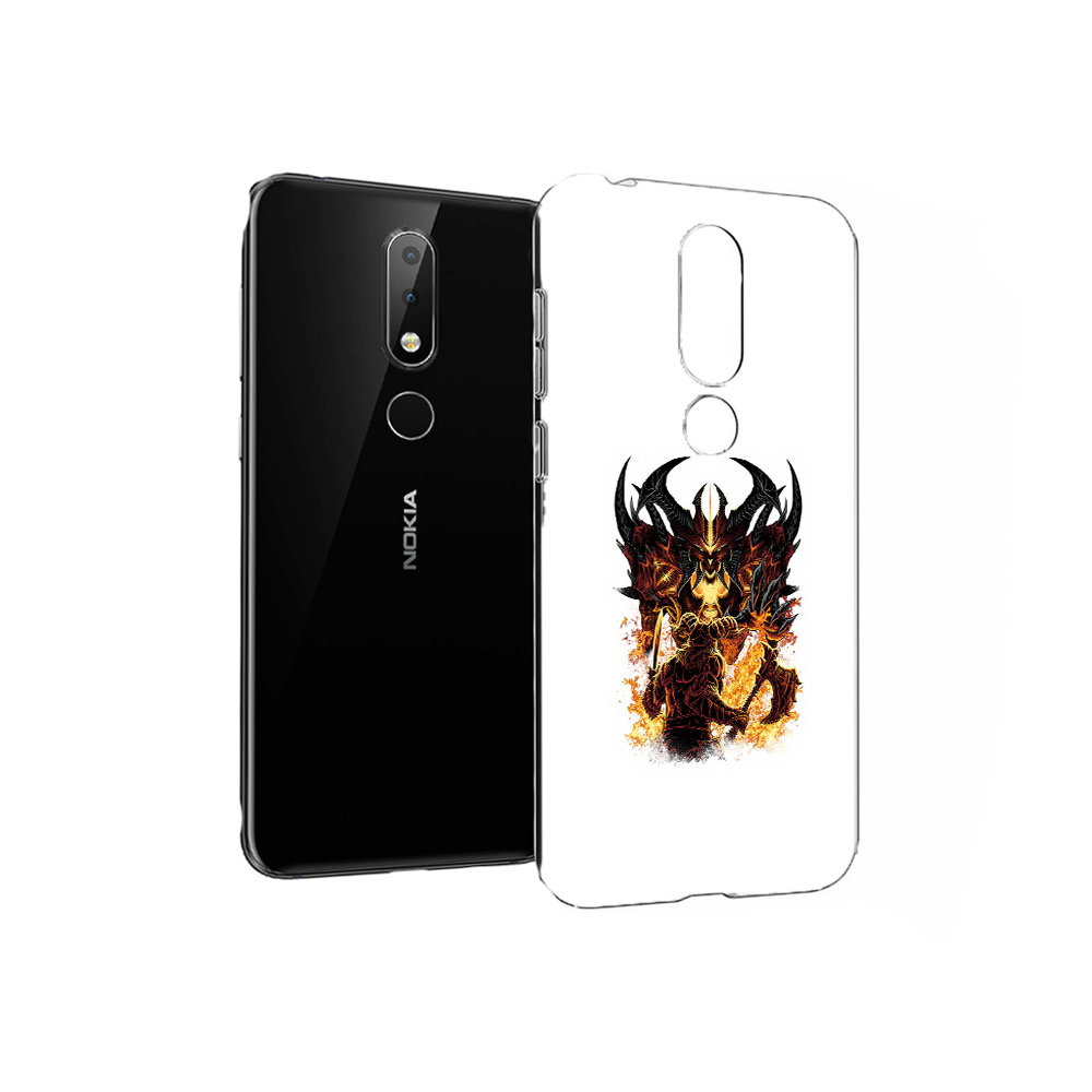 

Чехол MyPads Tocco для Nokia X6 демон shadow fiend (PT115295.99.318), Прозрачный, Tocco