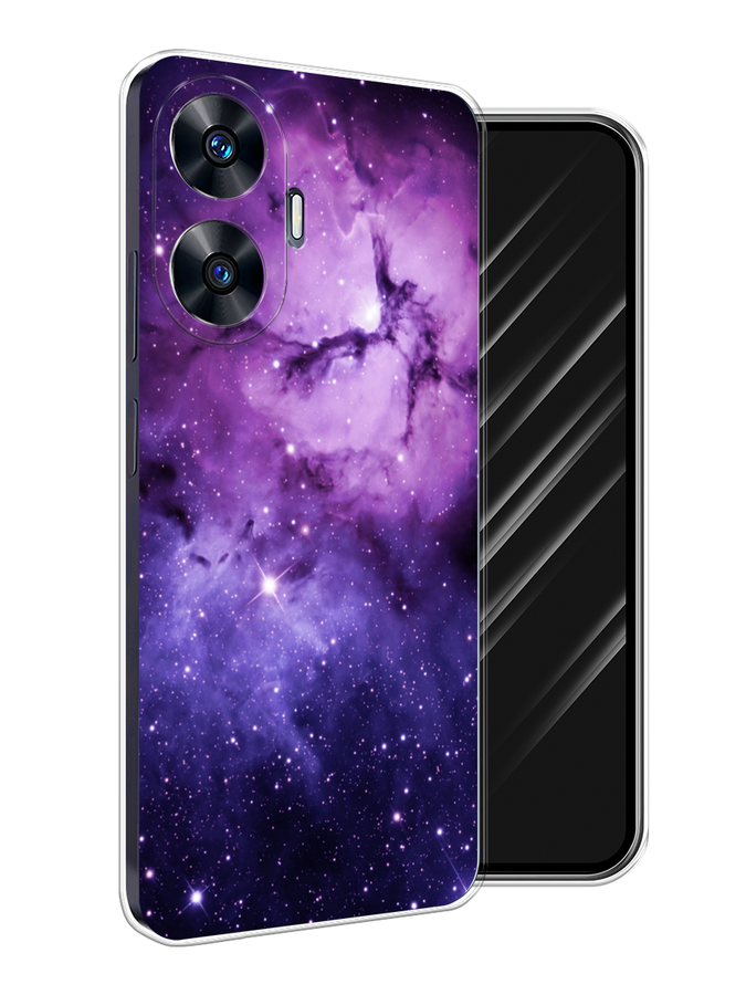 

Чехол Awog на Realme C55 "Космос 18", Фиолетовый;черный;белый, 2513850-1