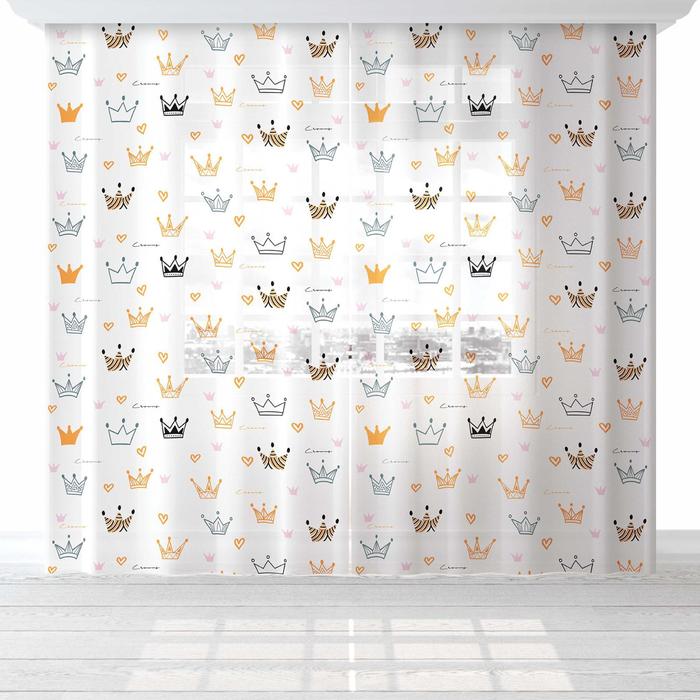 

Комплект тюлей "Этель" Little queen, 145*260 см-2 шт, 100% п/э, Little queen