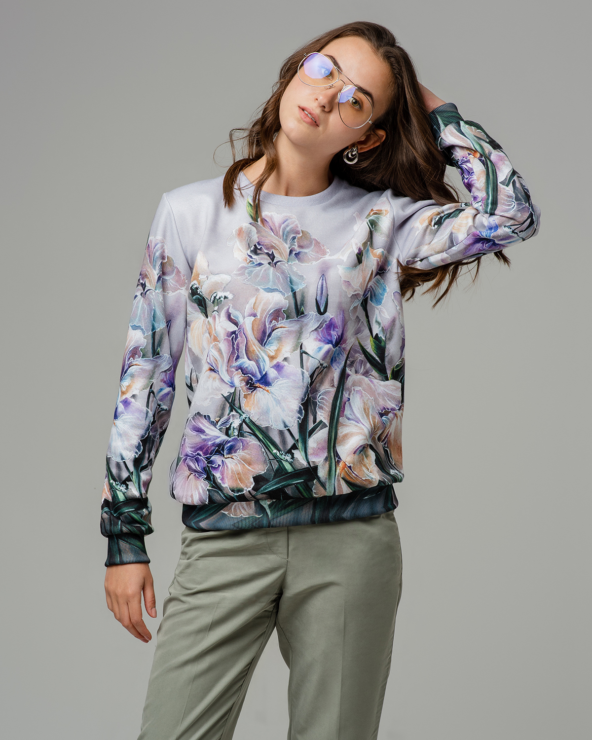

Свитшот женский SAHAR Art lab OPSW002 серый S, OPSW002