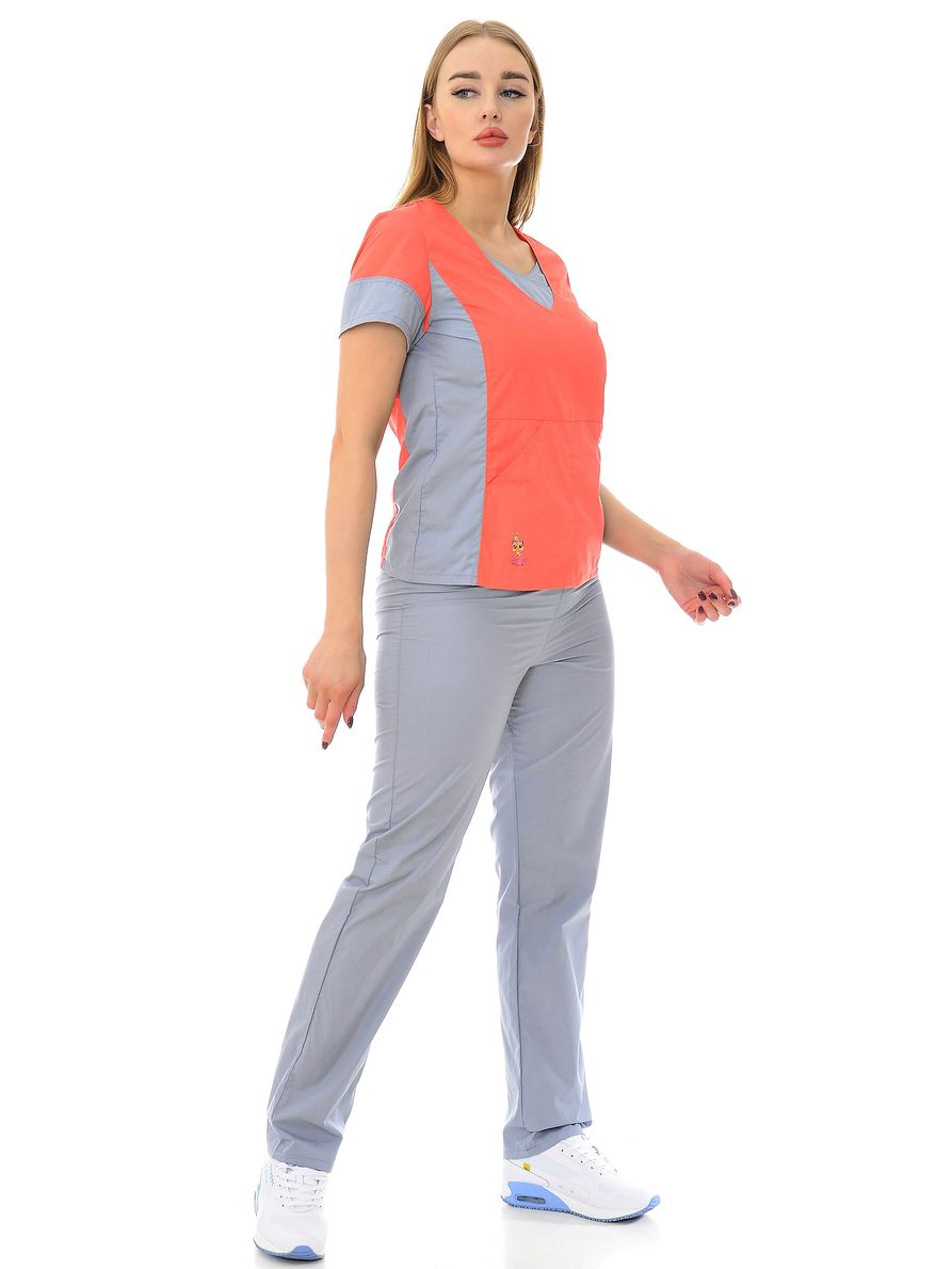 фото Костюм медицинский женский medicalwear киса 124 розовый 54 ru