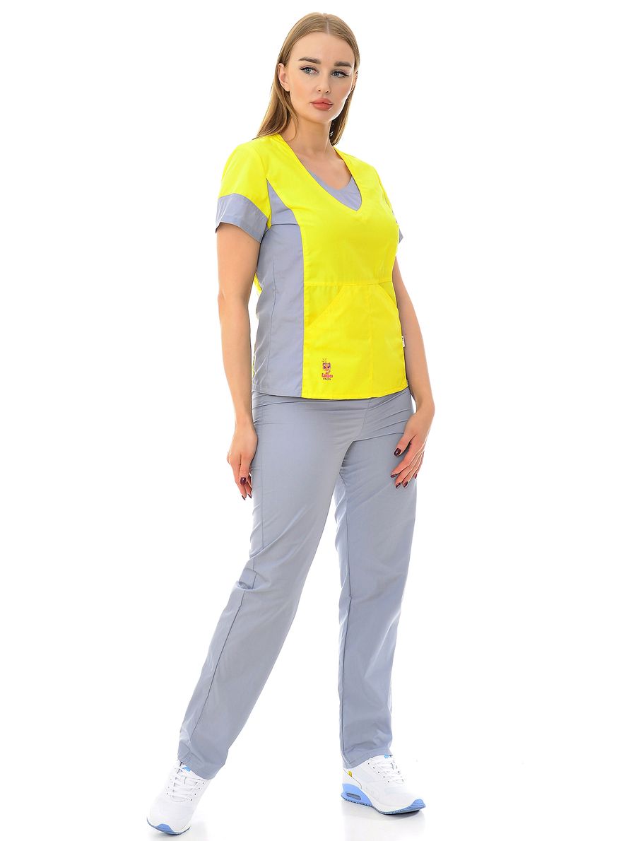 фото Костюм медицинский женский medicalwear киса 124 желтый 54 ru