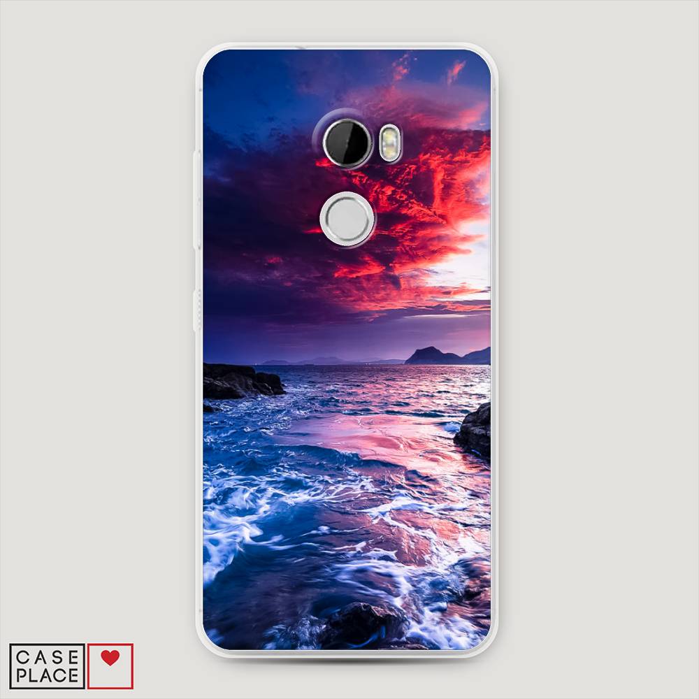 

Чехол Awog на HTC One X10 / Эйчтиси One X10 "Волны 1", 101850-4