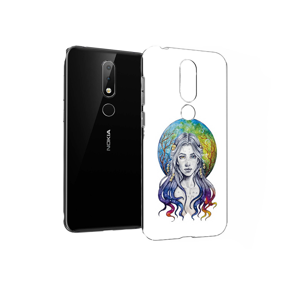 

Чехол MyPads Tocco для Nokia X6 девушка с красивыми волосами (PT115295.99.313), Прозрачный, Tocco