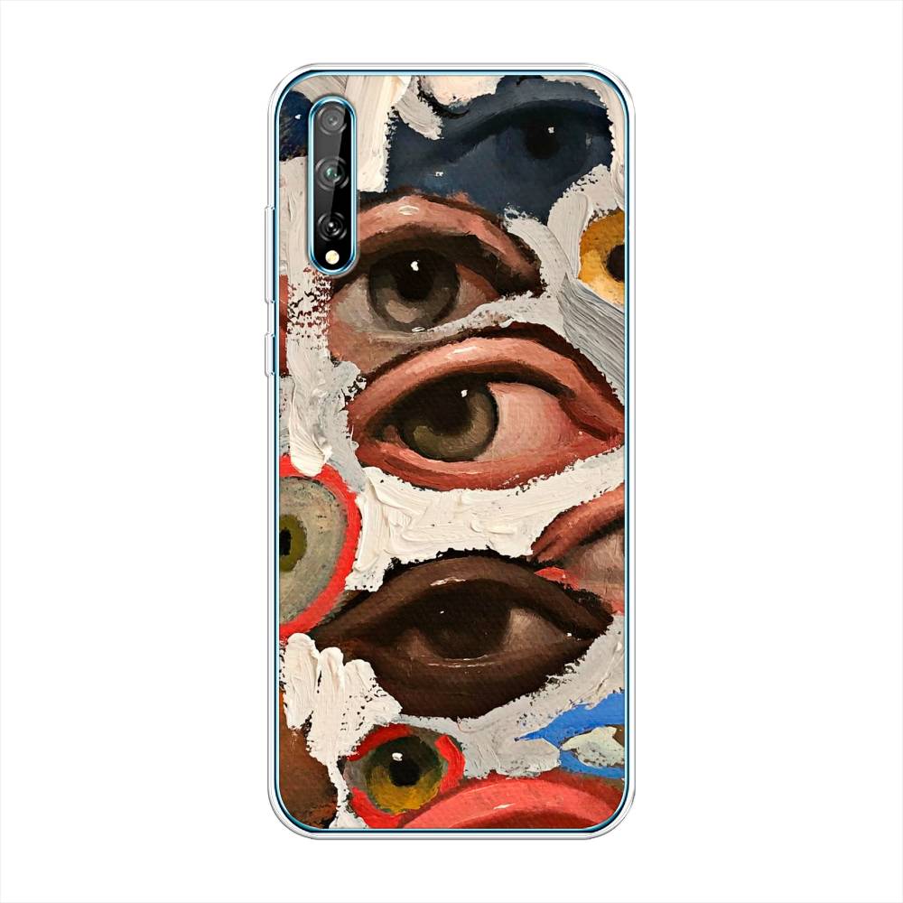 

Чехол Awog на Huawei Y8p "Глаза масляная живопись", Серый;бежевый;красный, 6103450-7