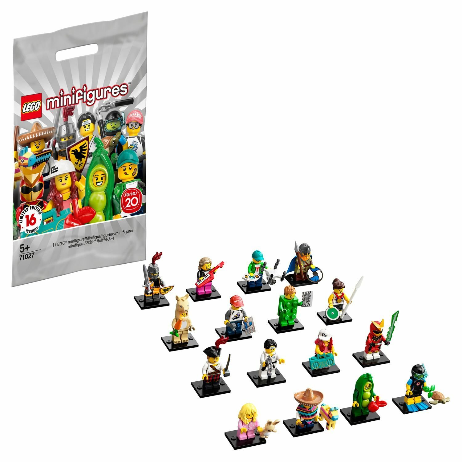 Конструктор LEGO Minifigures 71027 Минифигурки LEGO: Серия 20 1шт.