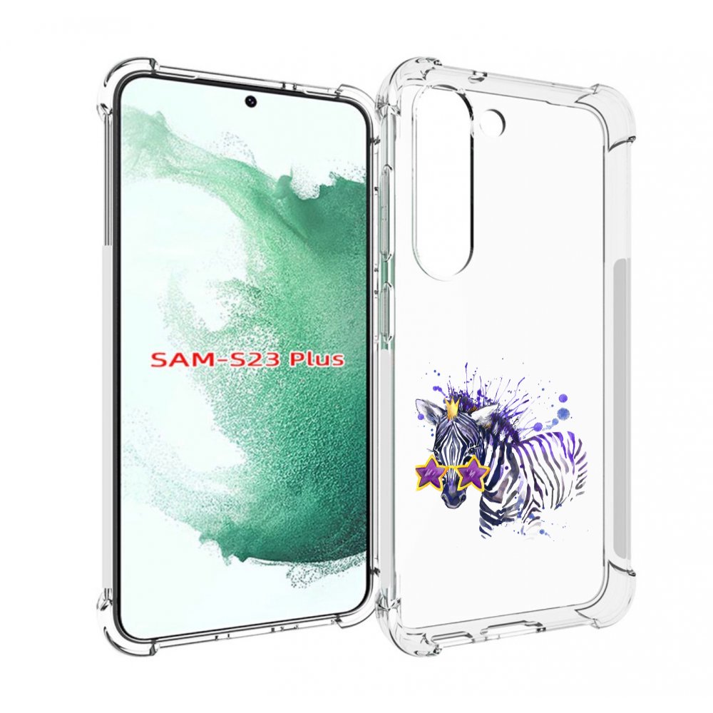 

Чехол MyPads акварельная зебра для Samsung Galaxy S23 Plus +, Прозрачный, Tocco