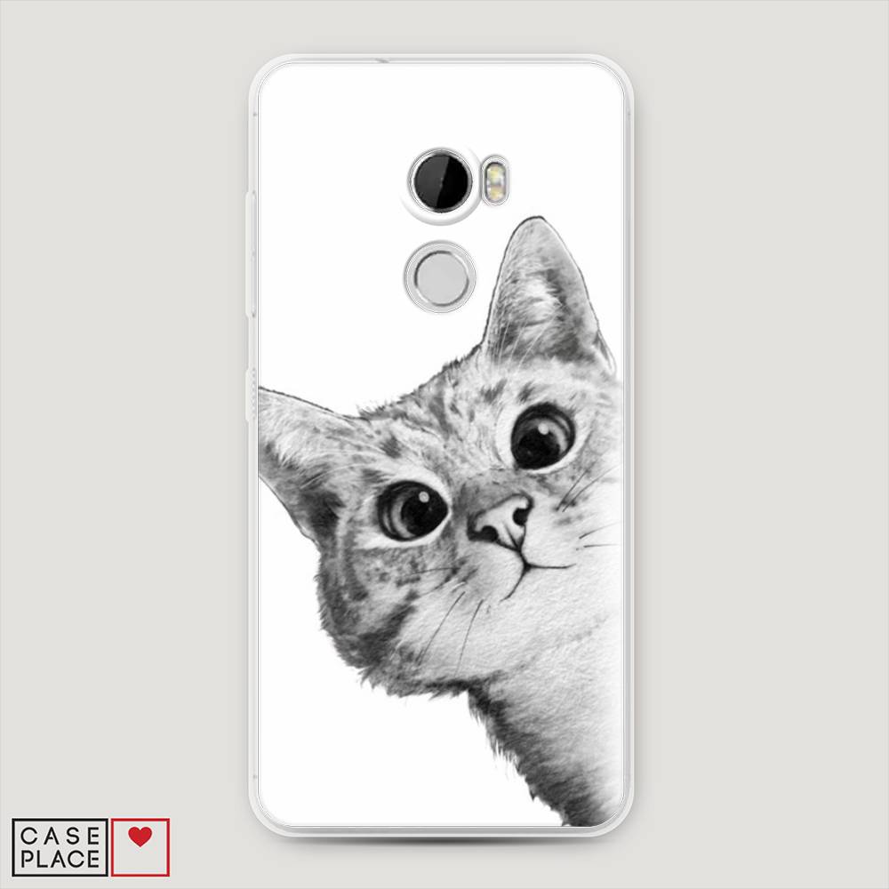 

Чехол Awog на HTC One X10 / Эйчтиси One X10 "Кот рисунок черно-белый", 101850-1