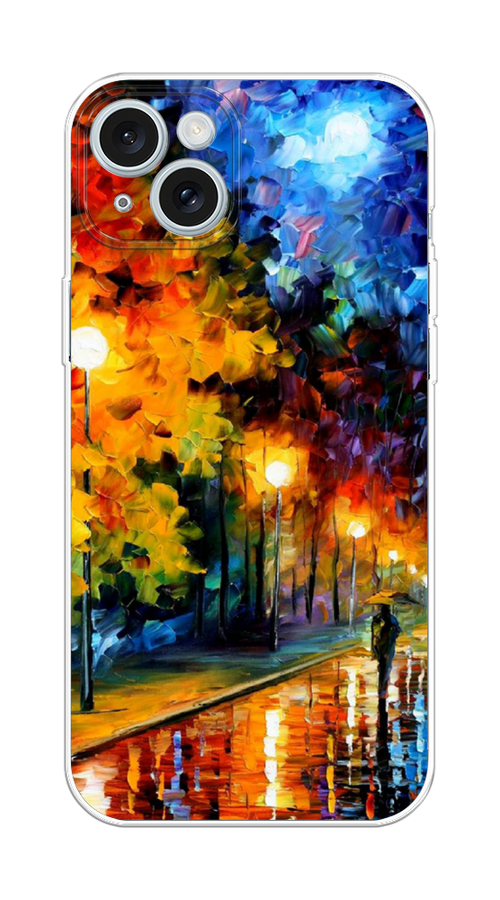 

Чехол на Apple iPhone 15 Plus "Безлюдная улочка", Оранжевый;желтый;синий, 15650-1