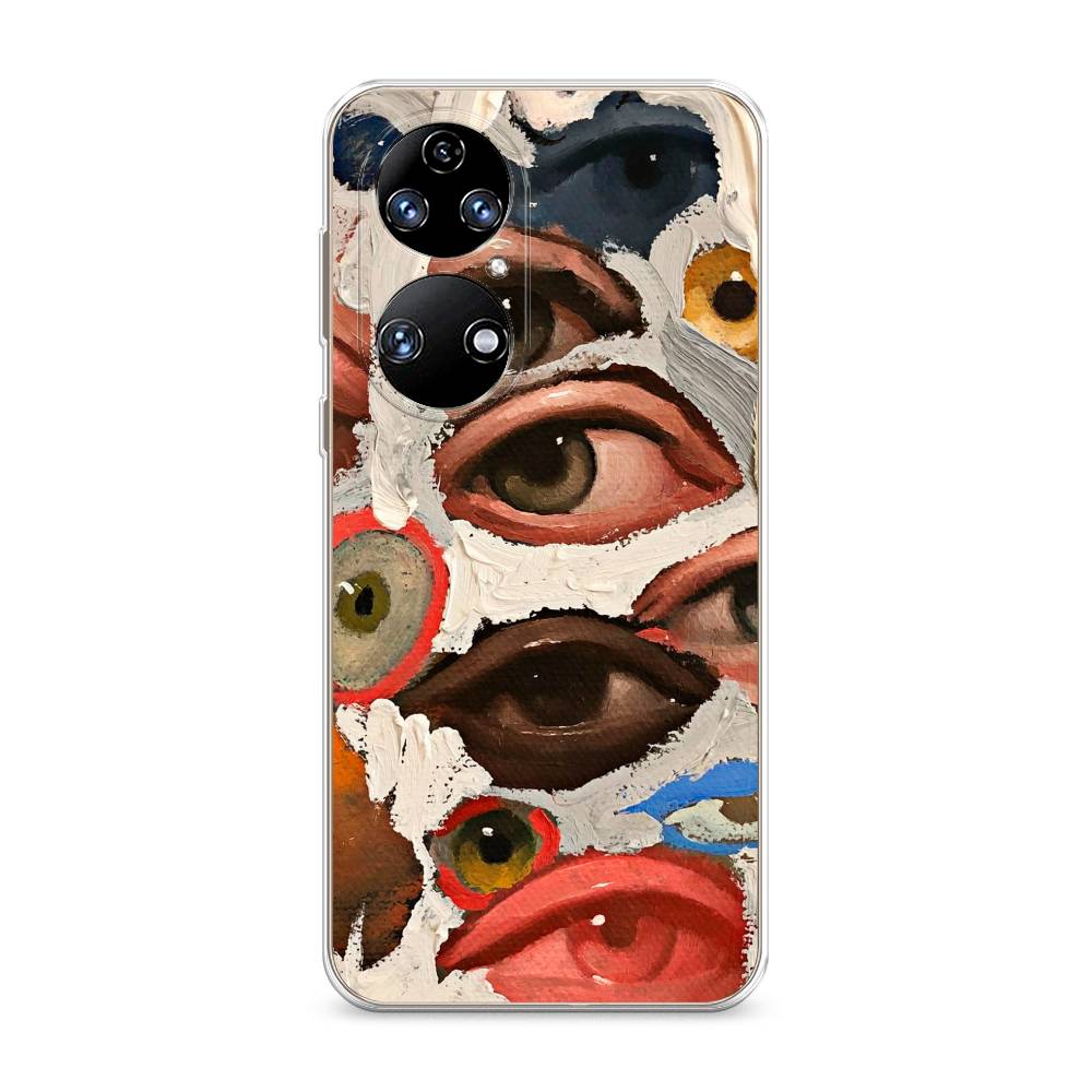 фото Чехол awog "глаза масляная живопись" для huawei p50