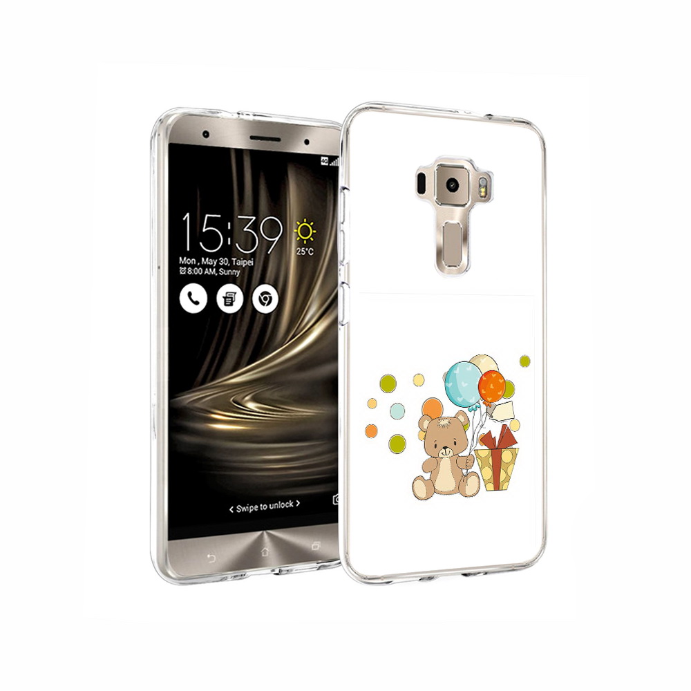 

Чехол MyPads Tocco для Asus ZenFone 3 медвеженок с подарком, Прозрачный, Tocco