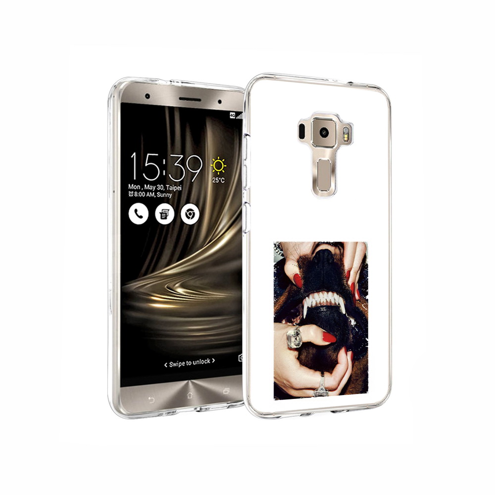 

Чехол MyPads Tocco для Asus ZenFone 3 маникюр, Прозрачный, Tocco