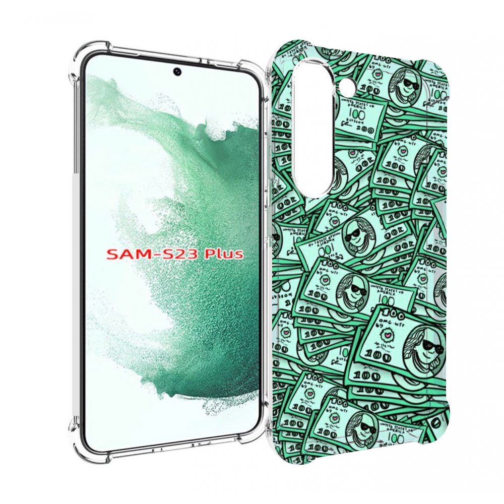 

Чехол MyPads доллары картинка для Samsung Galaxy S23 Plus +, Прозрачный, Tocco