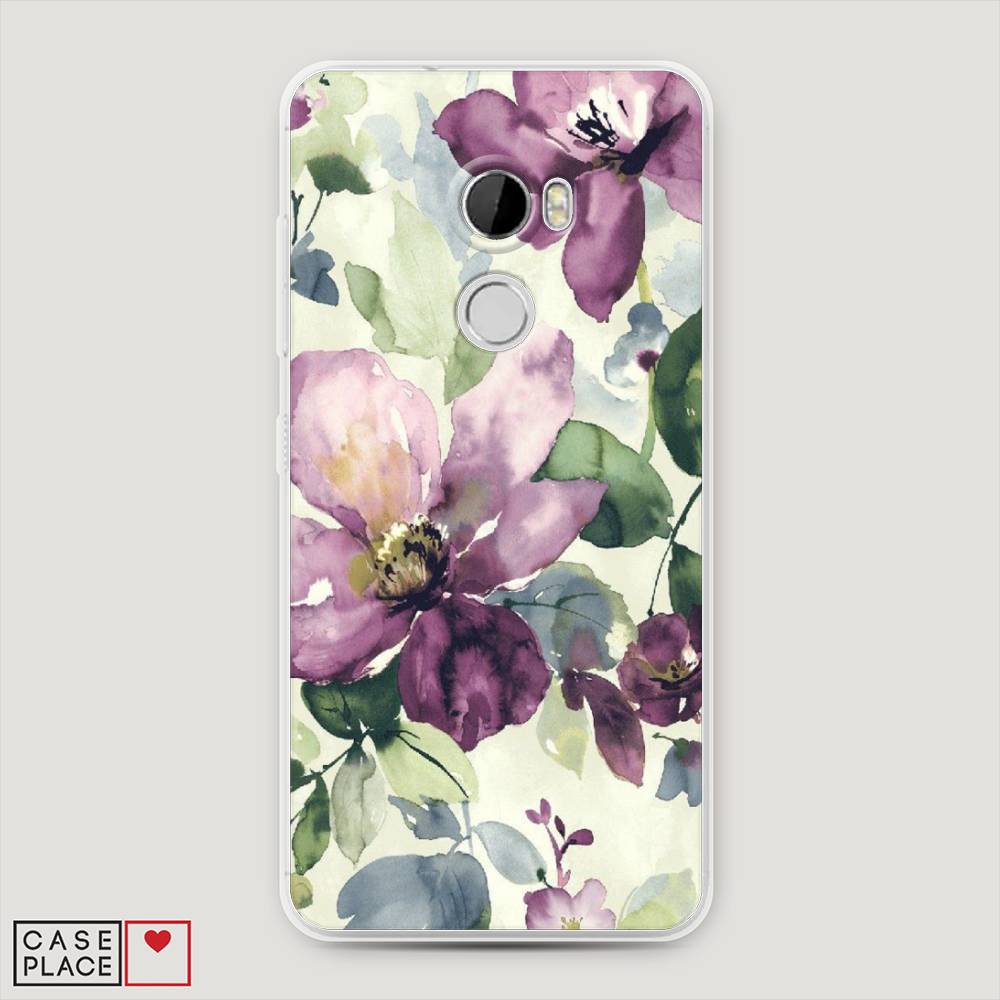 

Чехол Awog на HTC One X10 / Эйчтиси One X10 "Сиреневые цветы-акварель", 101850-10