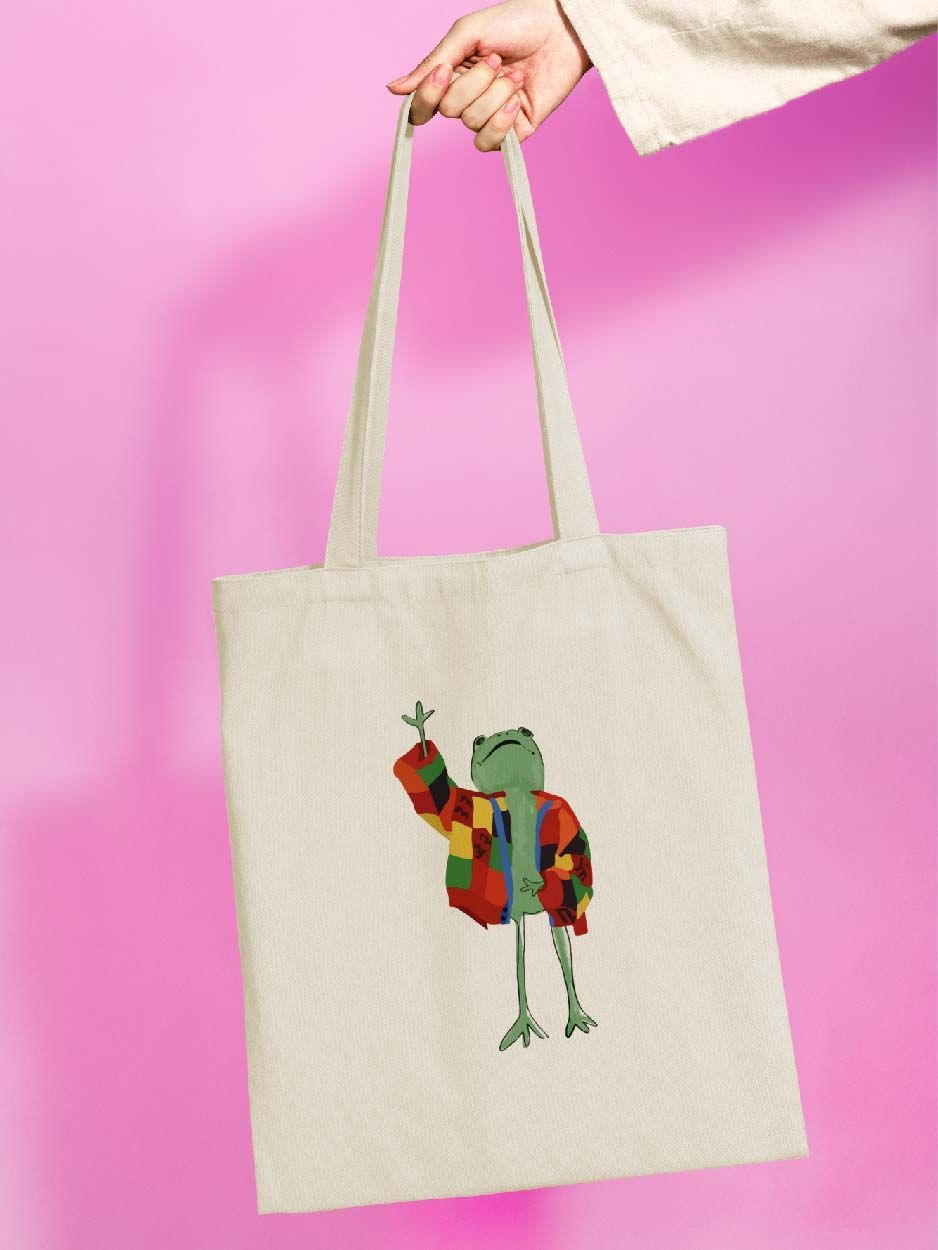 

Сумка женская jojo print shpr-171 бежевая, Бежевый, shpr-frog_Frog 171