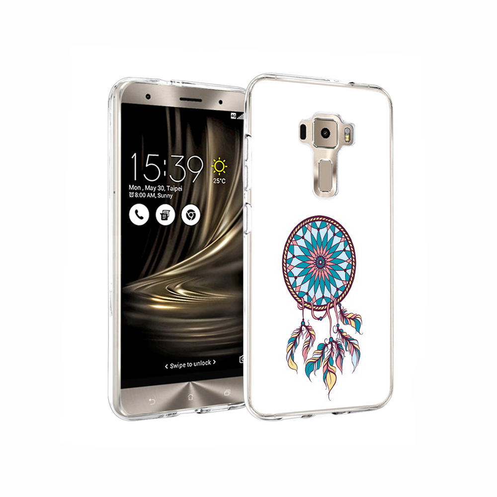 

Чехол MyPads Tocco для Asus ZenFone 3 ловец снов синий, Прозрачный, Tocco