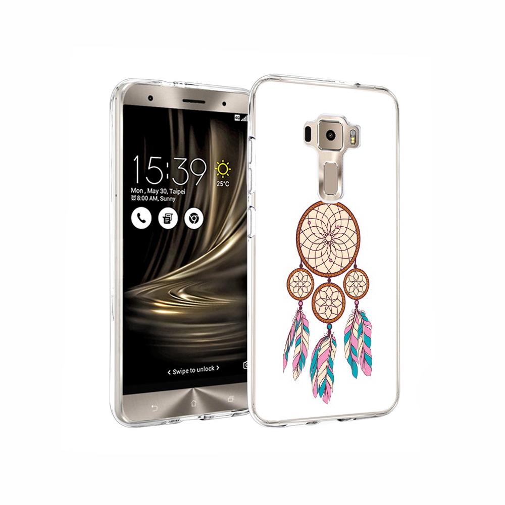 

Чехол MyPads Tocco для Asus ZenFone 3 ловец снов бежевый, Прозрачный, Tocco