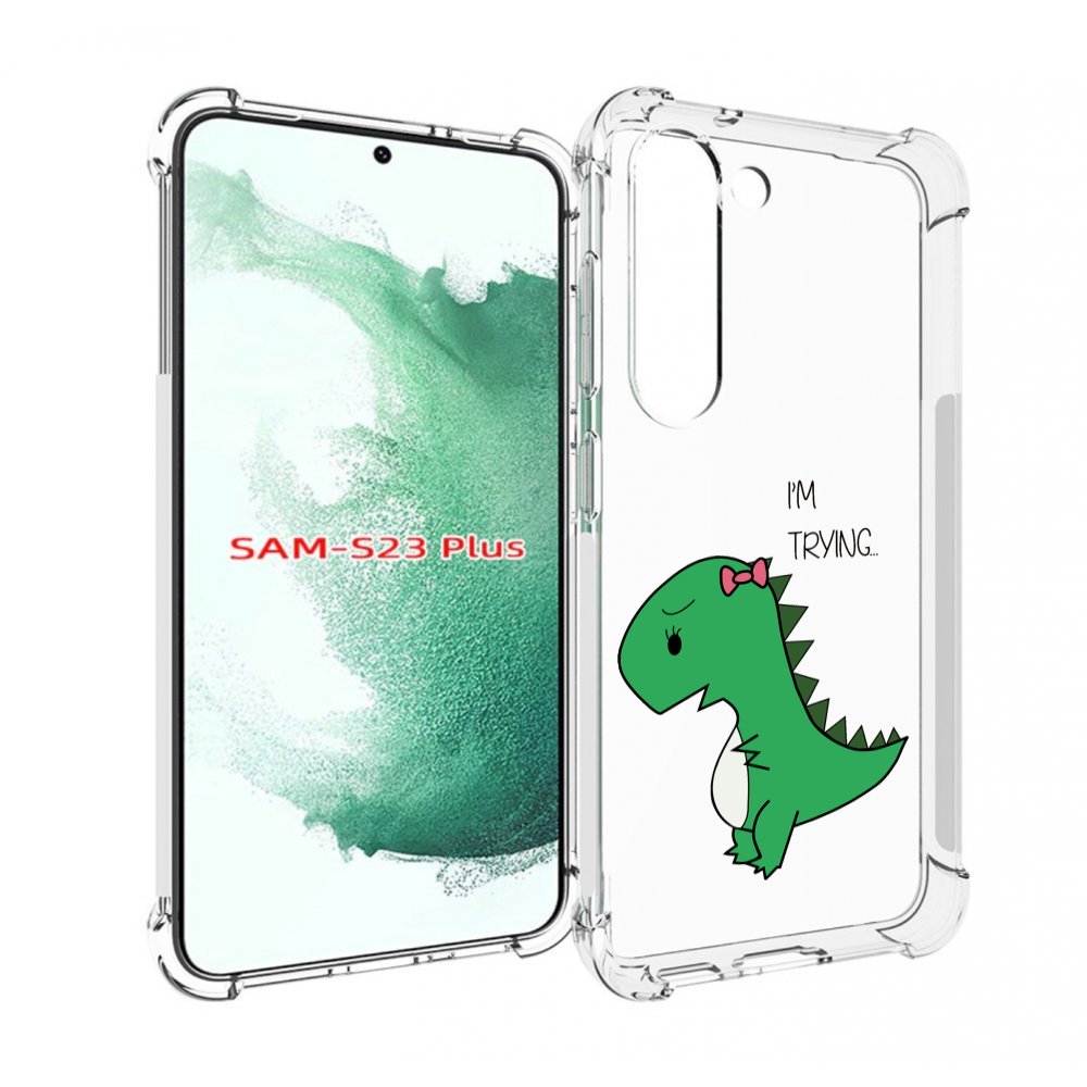 

Чехол MyPads динозаврик-девочка для Samsung Galaxy S23 Plus +, Прозрачный, Tocco