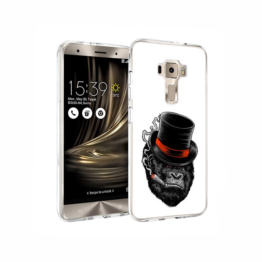 

Чехол MyPads Tocco для Asus ZenFone 3 дизайнерская горилла, Прозрачный, Tocco