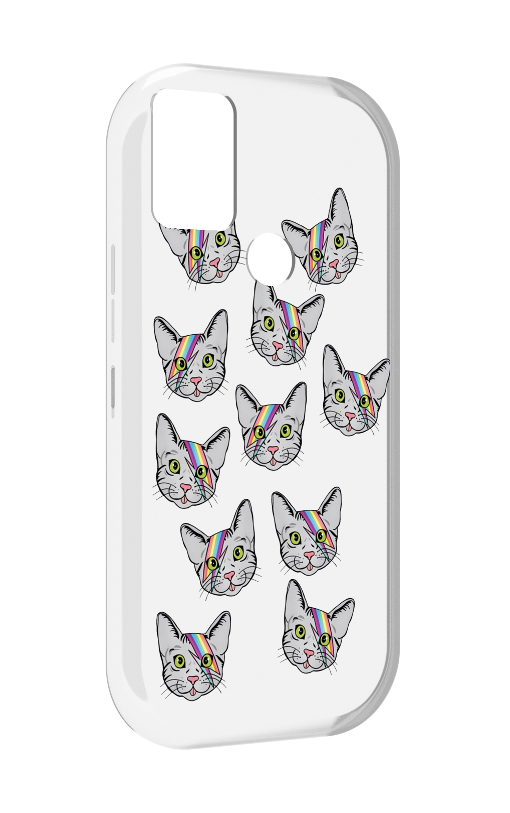 

Чехол MyPads кот-с-молнией-на-лбу для UMIDIGI A9, Прозрачный, Tocco