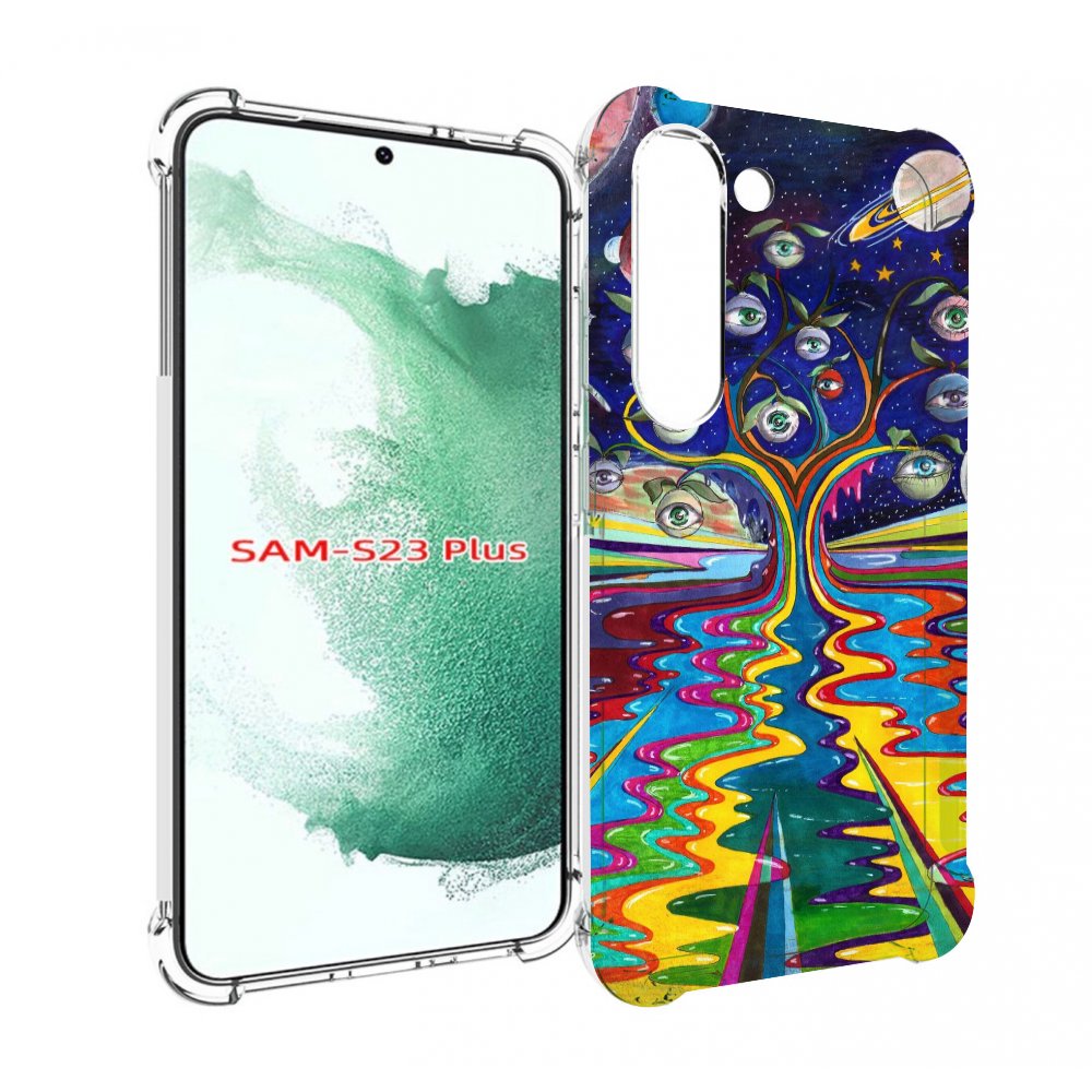 

Чехол MyPads дерево с глазами акварель для Samsung Galaxy S23 Plus +, Прозрачный, Tocco