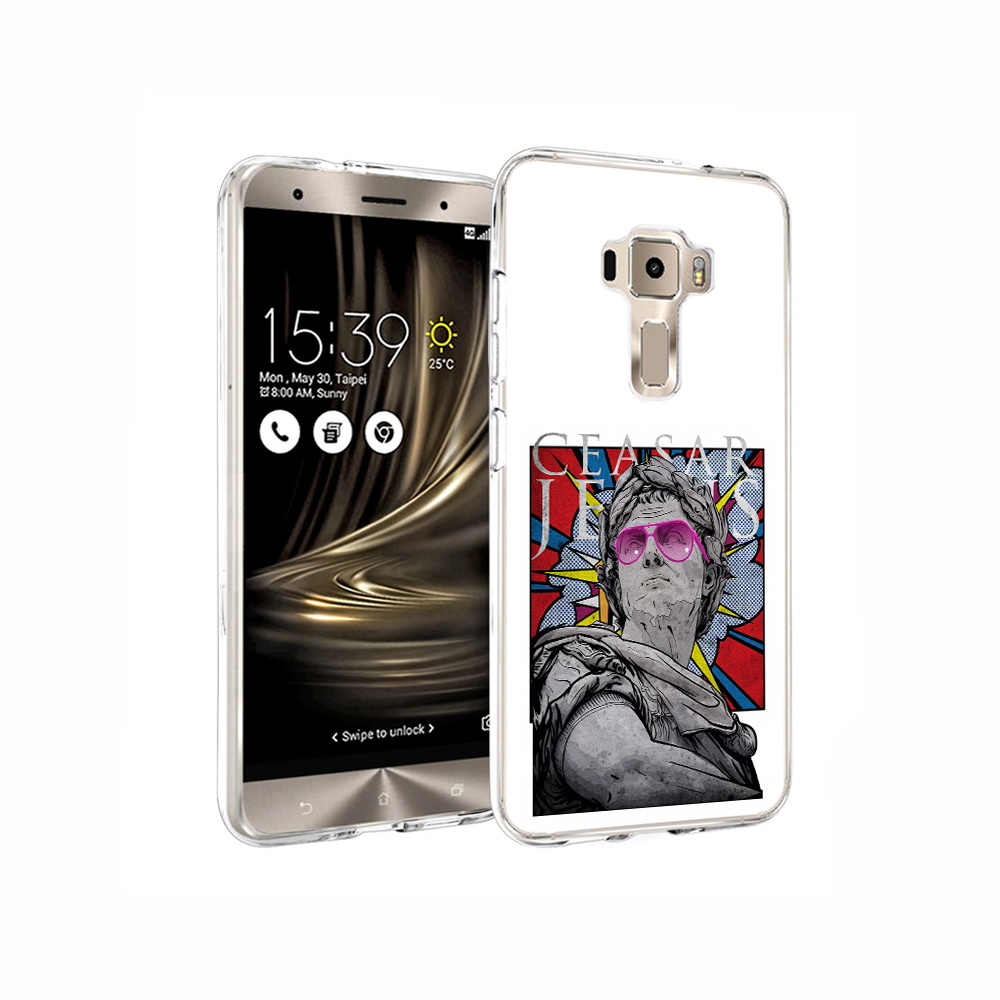 

Чехол MyPads Tocco для Asus ZenFone 3 крутая статуя свободы, Прозрачный, Tocco