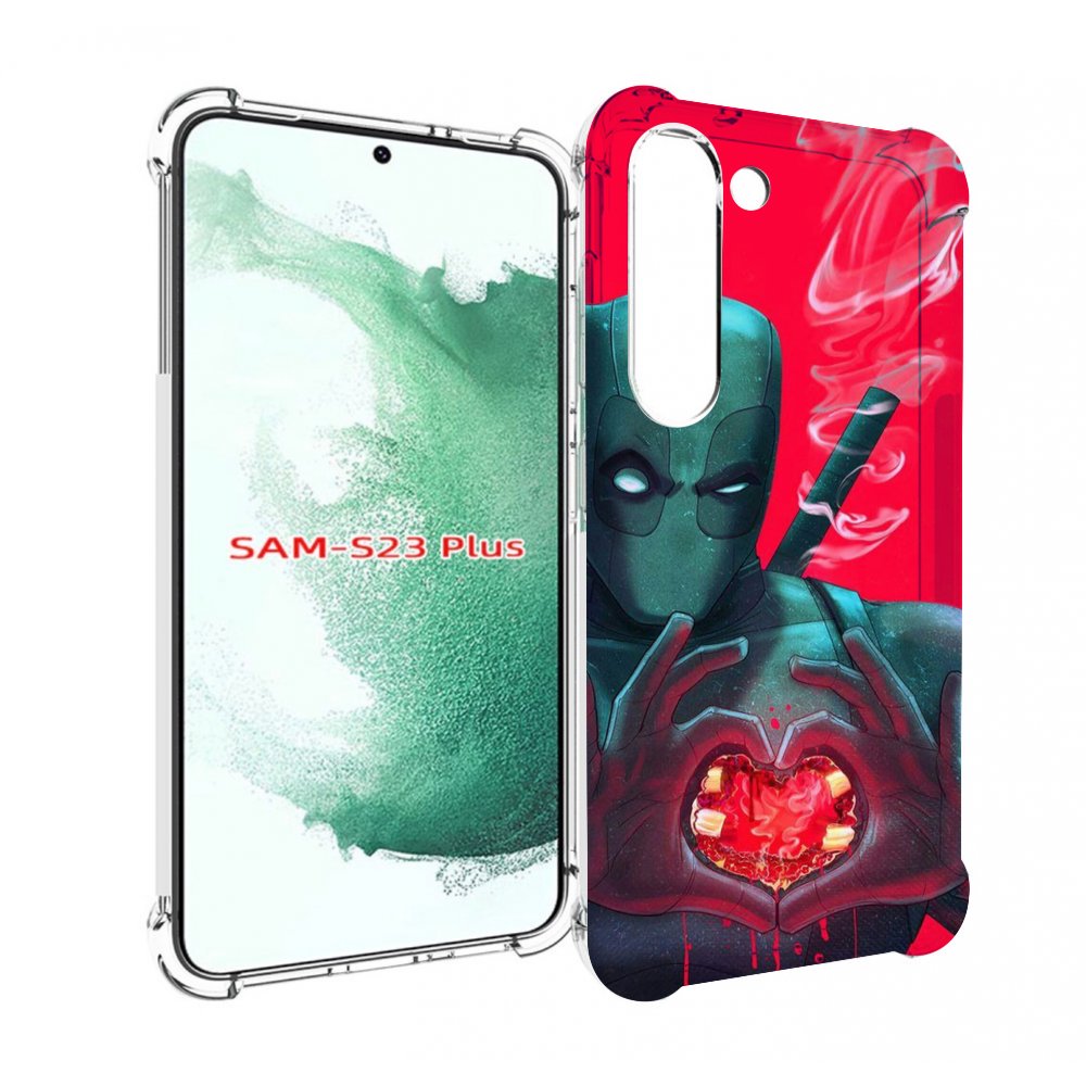 

Чехол MyPads дедпул-в-сердце для Samsung Galaxy S23 Plus +, Прозрачный, Tocco