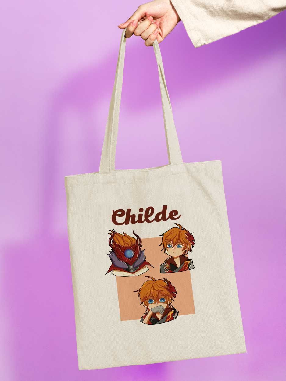 

Сумка женская jojo print shpr-148 бежевая, Бежевый, shpr-genshin_Childe 148