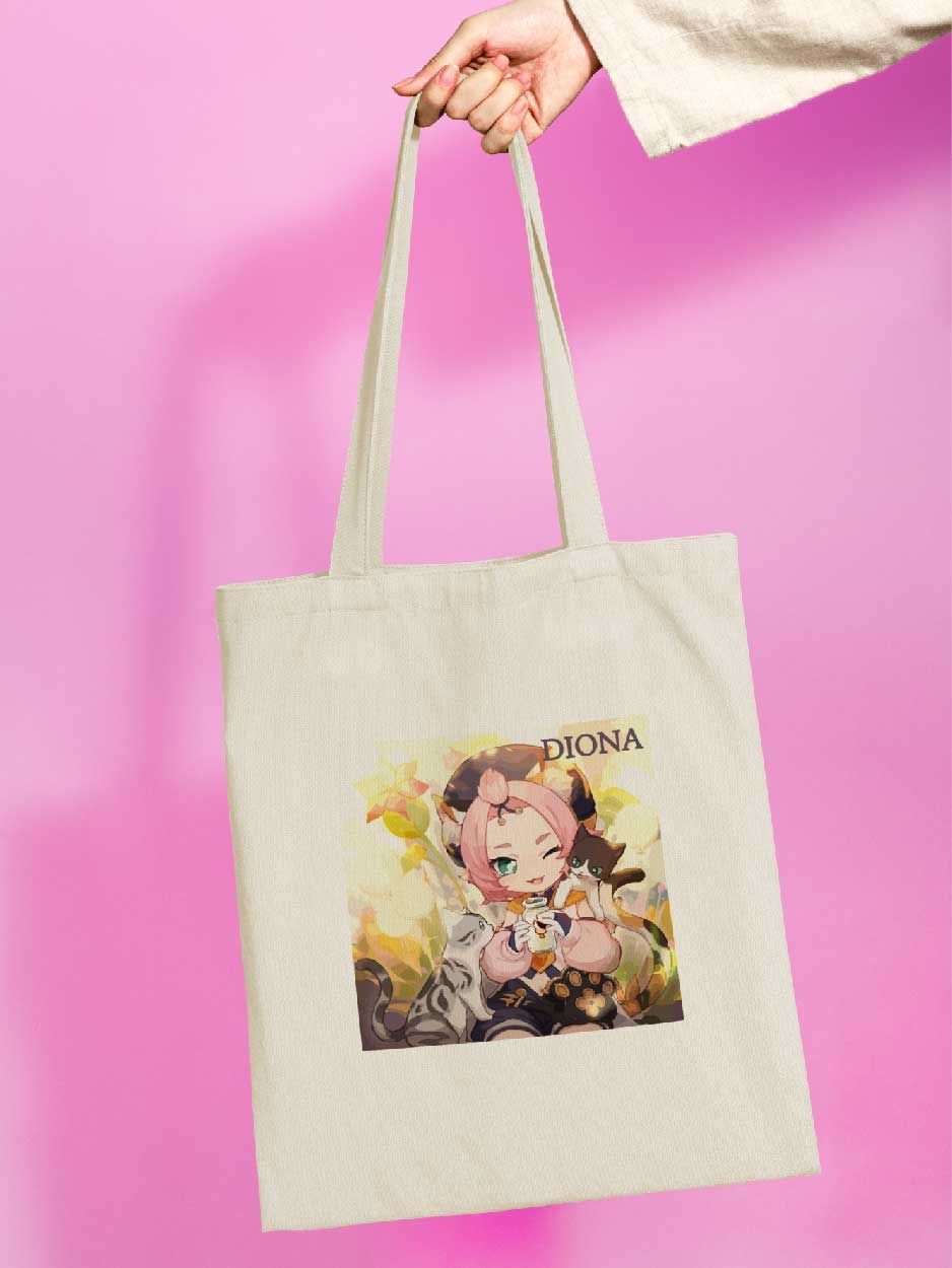 

Сумка женская jojo print shpr-140 бежевая, Бежевый, shpr-genshin_Diona 140