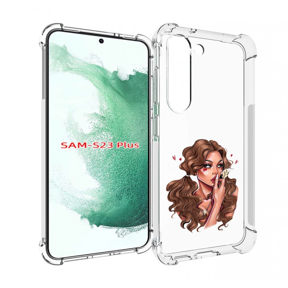 

Чехол MyPads девушка-со-стрелой женский для Samsung Galaxy S23 Plus +, Прозрачный, Tocco