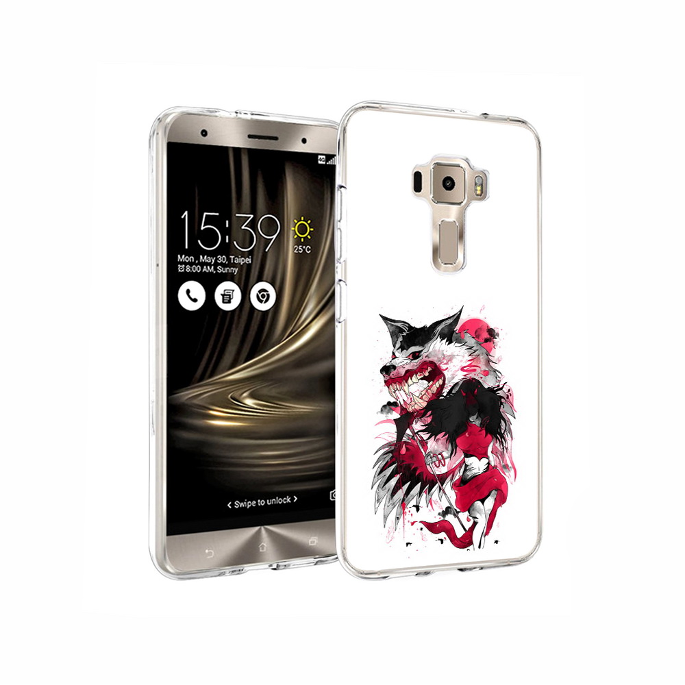 

Чехол MyPads Tocco для Asus ZenFone 3 красная шапочка, Прозрачный, Tocco