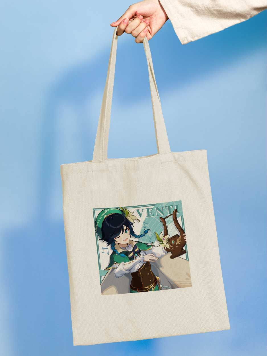

Сумка женская jojo print shpr-138 бежевая, Бежевый, shpr-genshin_Venti 138
