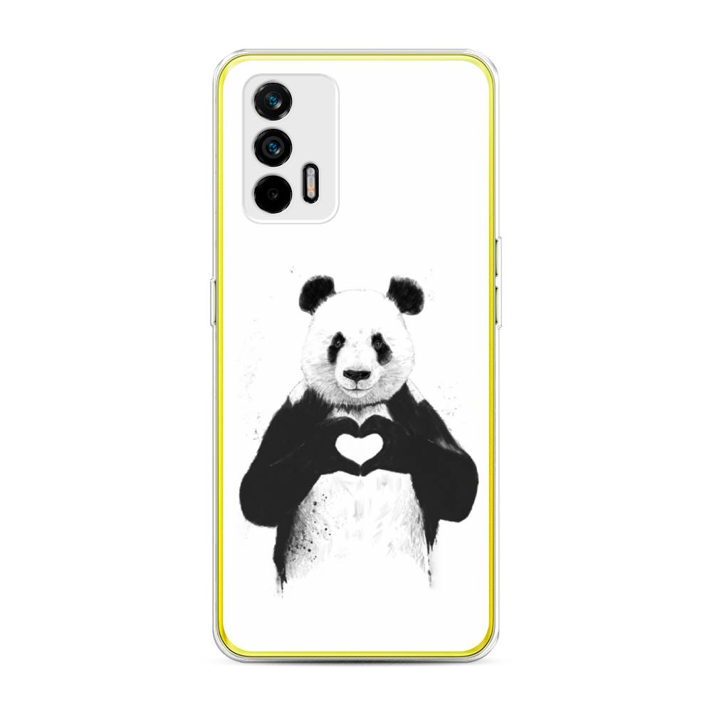 

Чехол Awog на Realme Q3 Pro "Панда love", Разноцветный, 256550-10