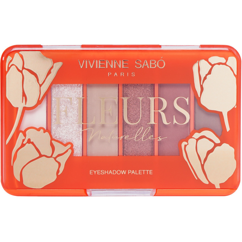 фото Палетка теней для век vivienne sabo fleurs naturelles, тон 02 tulipe