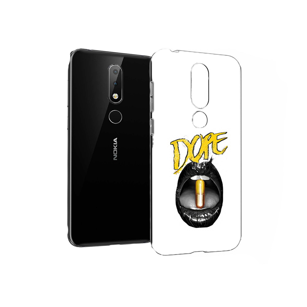 

Чехол MyPads Tocco для Nokia X6 губы (PT115295.99.303), Прозрачный, Tocco