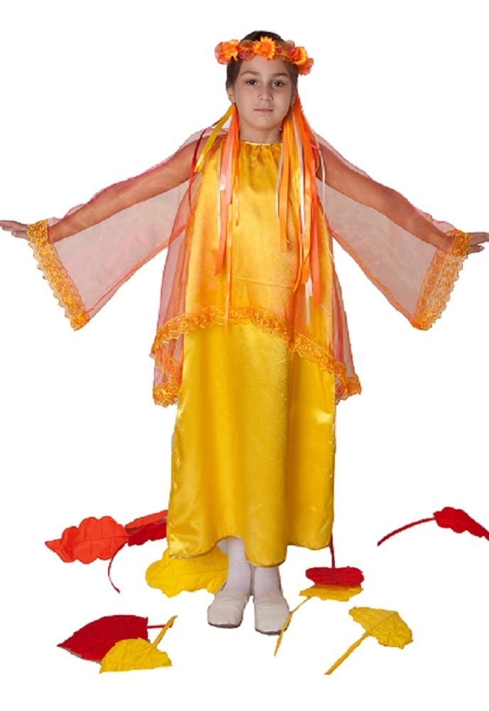 фото Костюм вини осень в платье детский 128-134 см