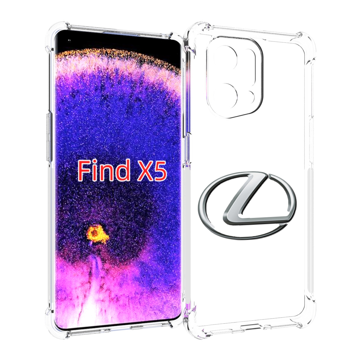 

Чехол MyPads lexus-5 мужской для Oppo Find X5, Прозрачный, Tocco