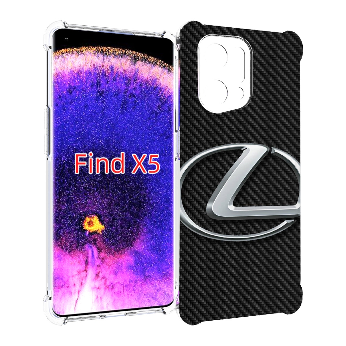 

Чехол MyPads lexus 3 для Oppo Find X5, Прозрачный, Tocco
