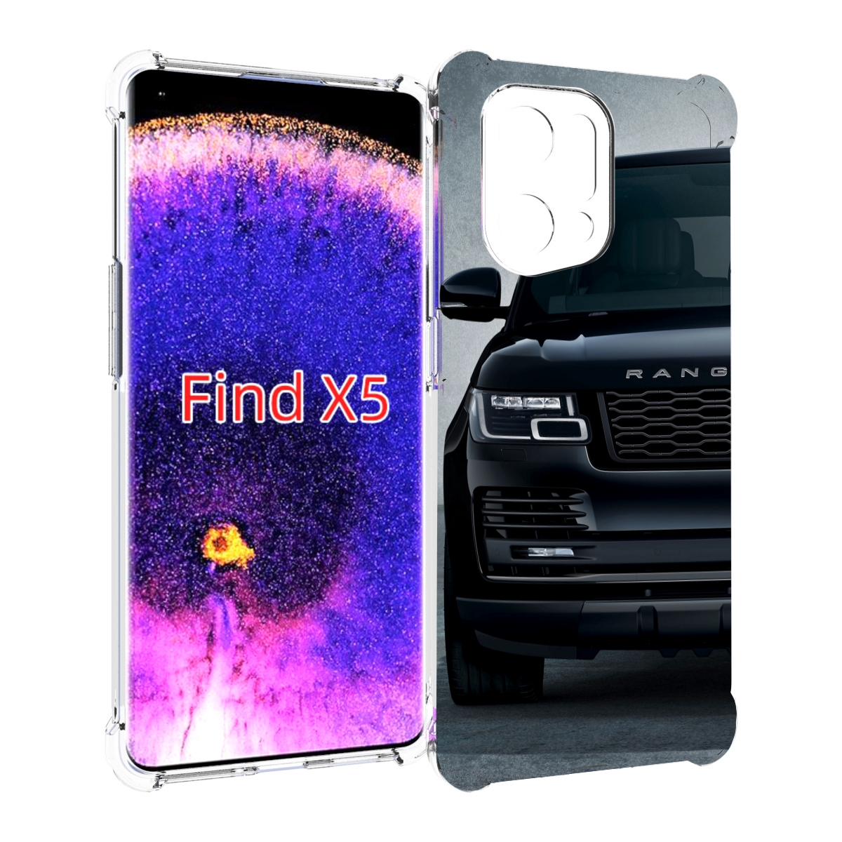 

Чехол MyPads land rover-1 мужской для Oppo Find X5, Прозрачный, Tocco