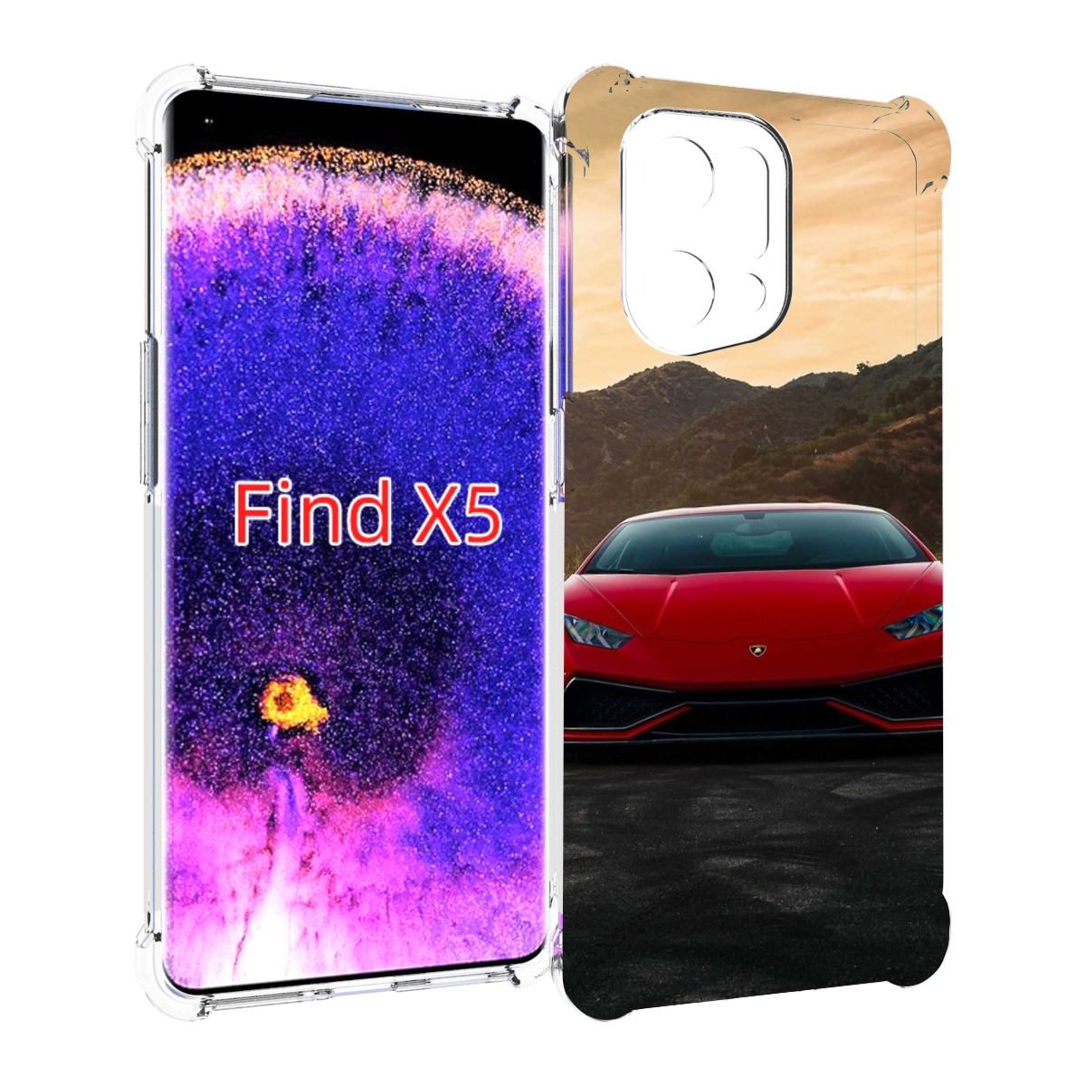 

Чехол MyPads lamborghini 1 мужской для Oppo Find X5, Прозрачный, Tocco